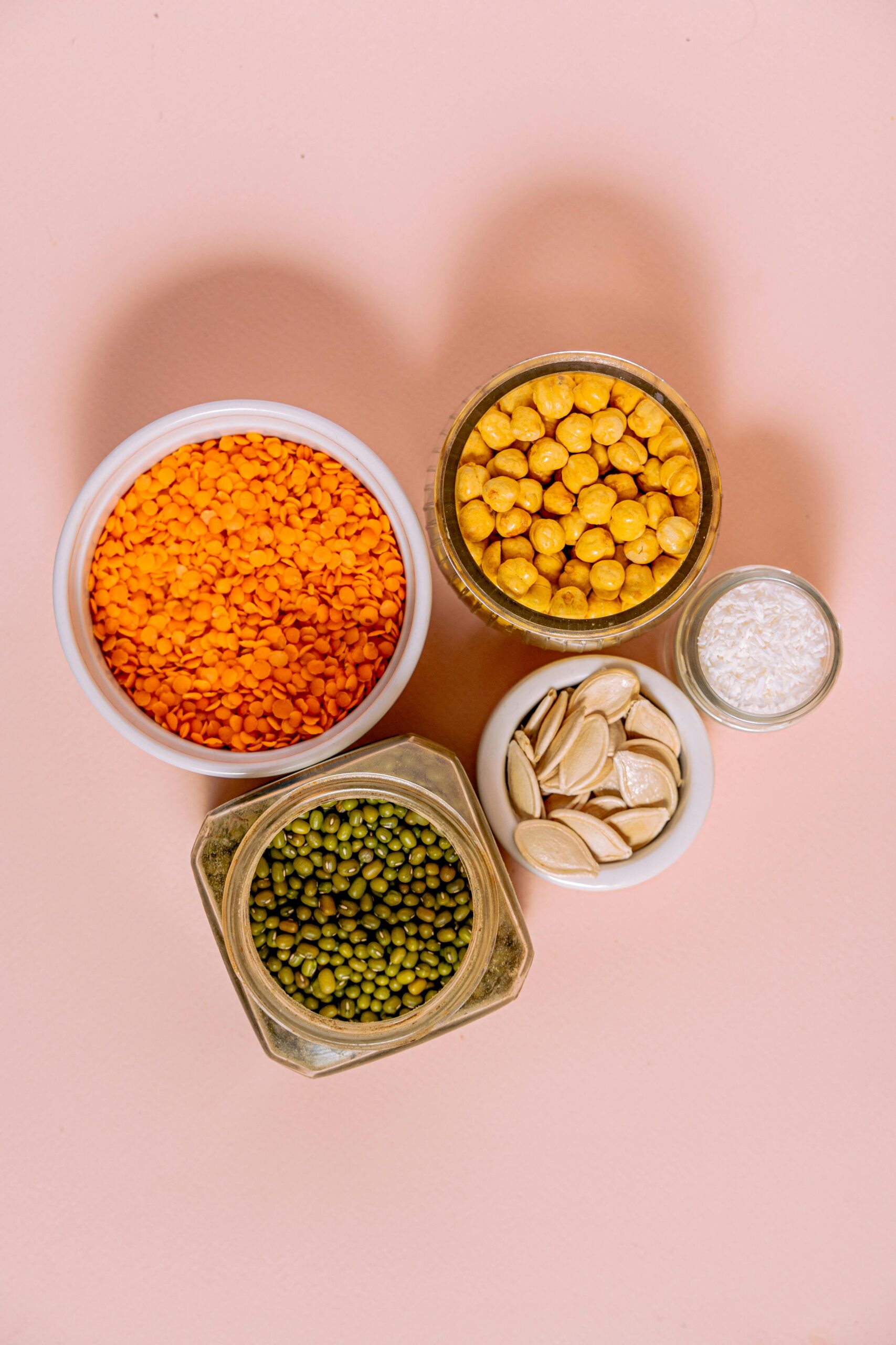 Creamy lentil soup with onion and carrot